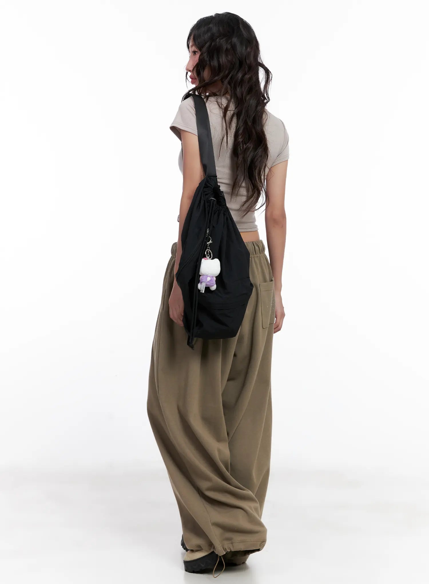 Embellished Wide-Leg Sweatpants CL518