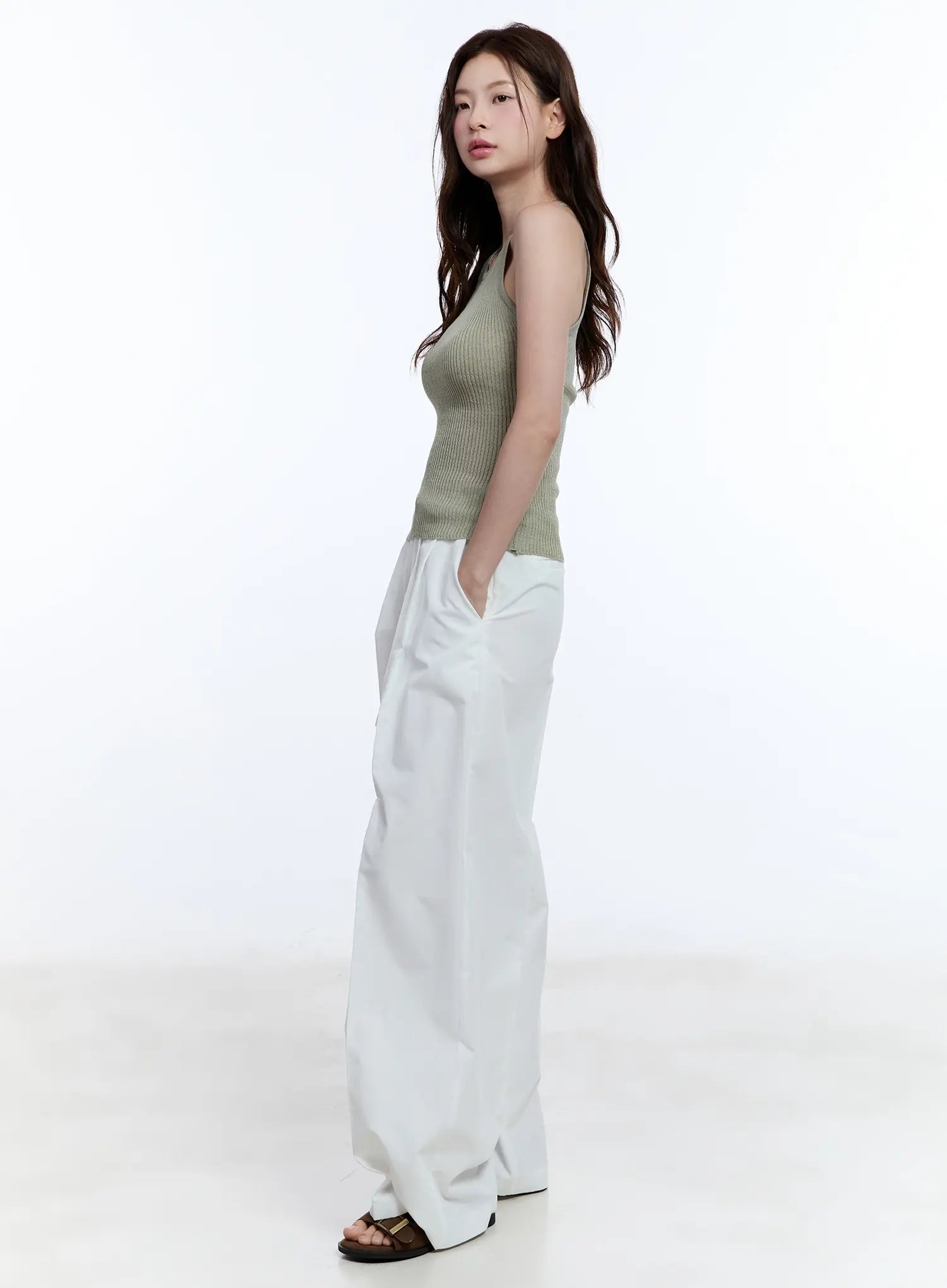 Linen Halter Top CU513