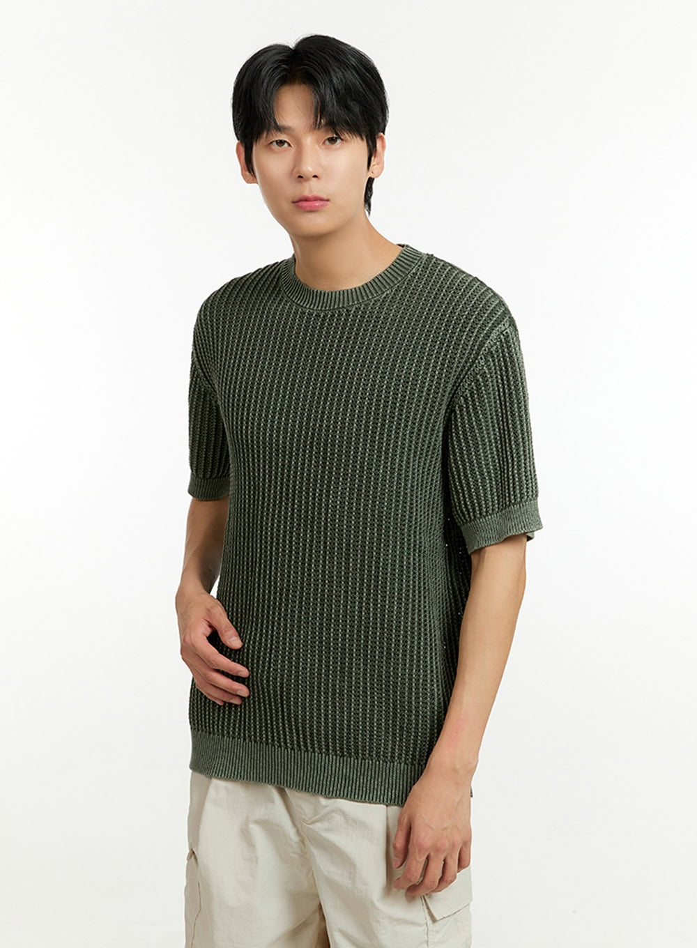 Men's Knit Sweater T-Shirt IL412