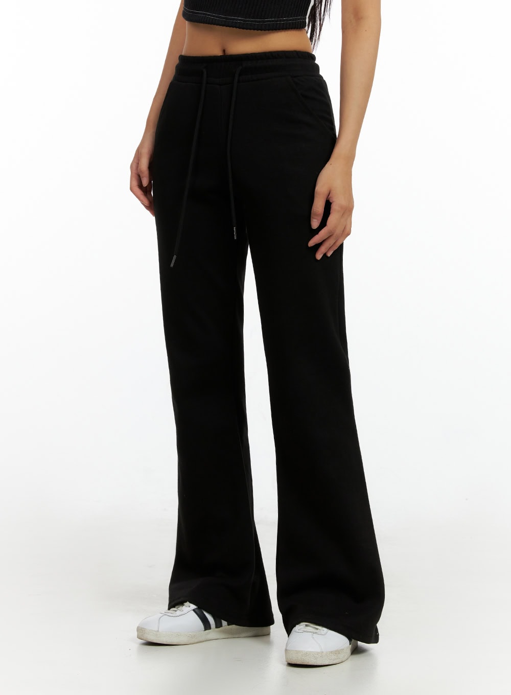 Slim Banded Bootcut Pants IL419
