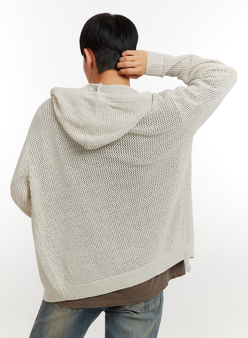 Men's Mesh Zip-Up Hoodie IU426