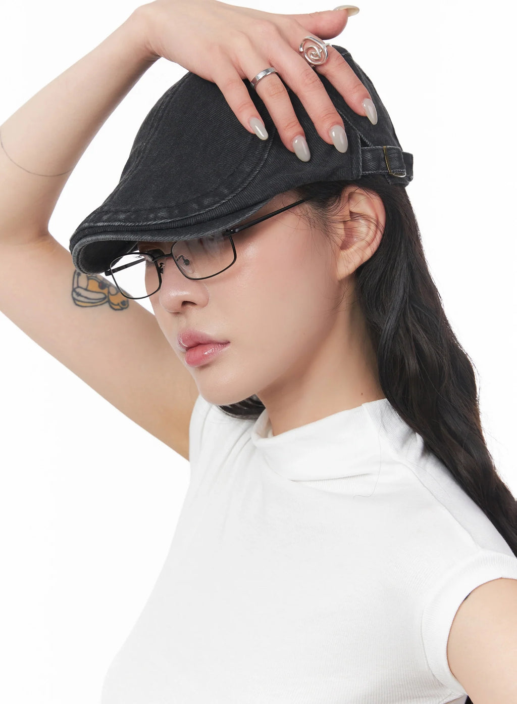 Vintage Newsboy Denim Cap IC503