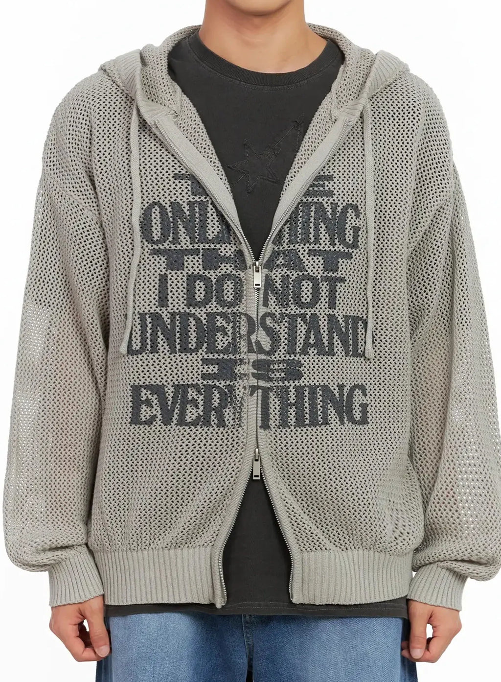 Men's Graphic Zip-Up Hoodie IL516