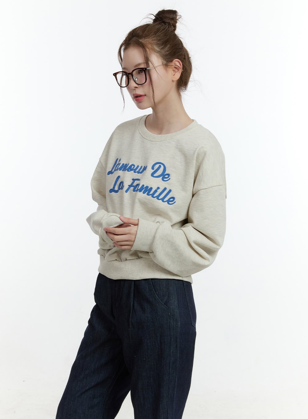 Casual Crop Sweatshirt CF504