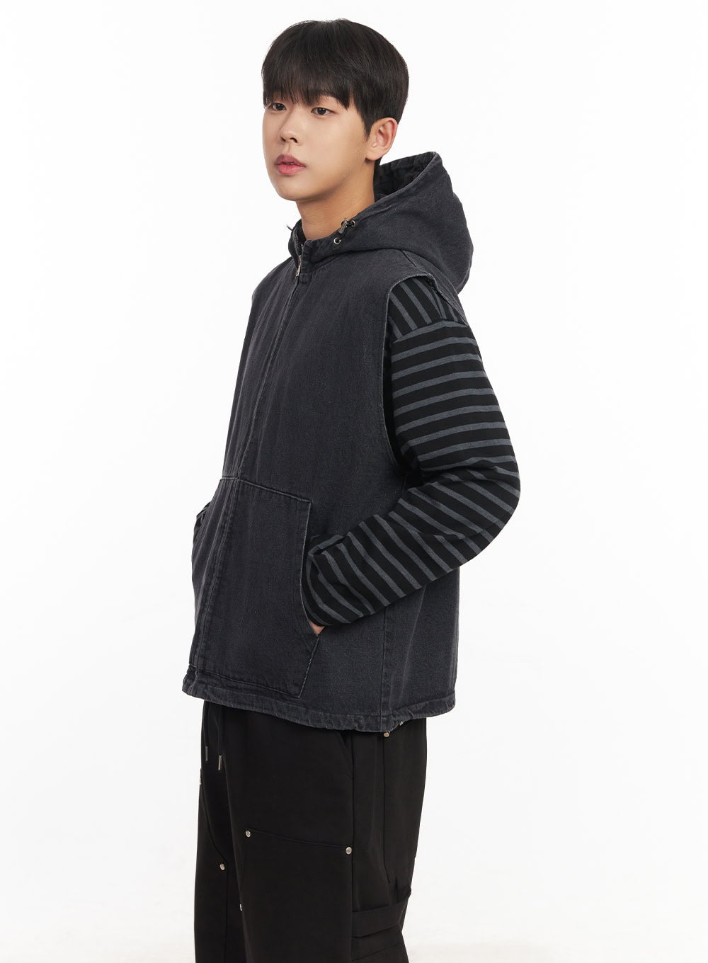 Men's Urban Denim Hooded Vest IM528