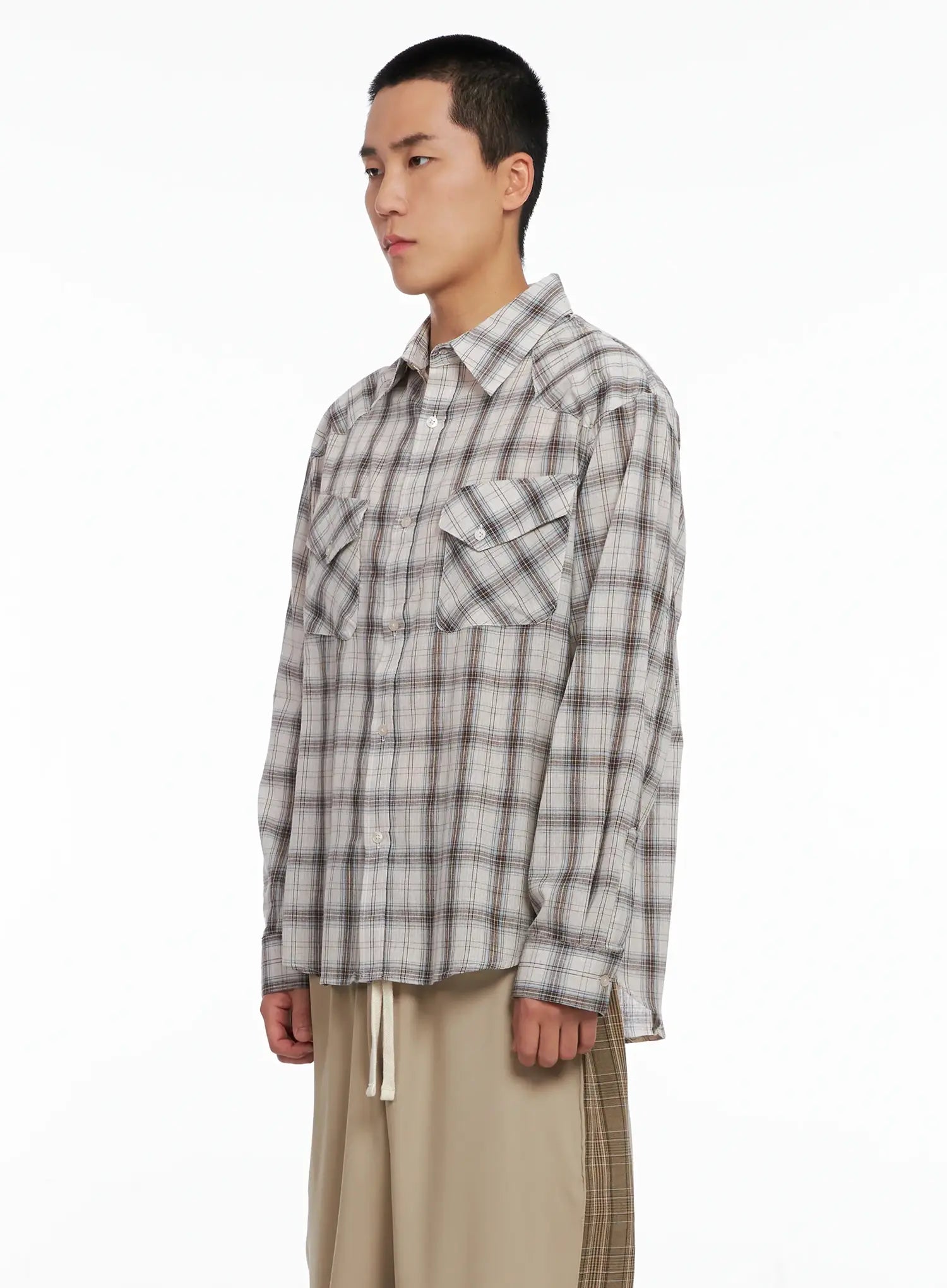 Men's Plaid Shirt IG529