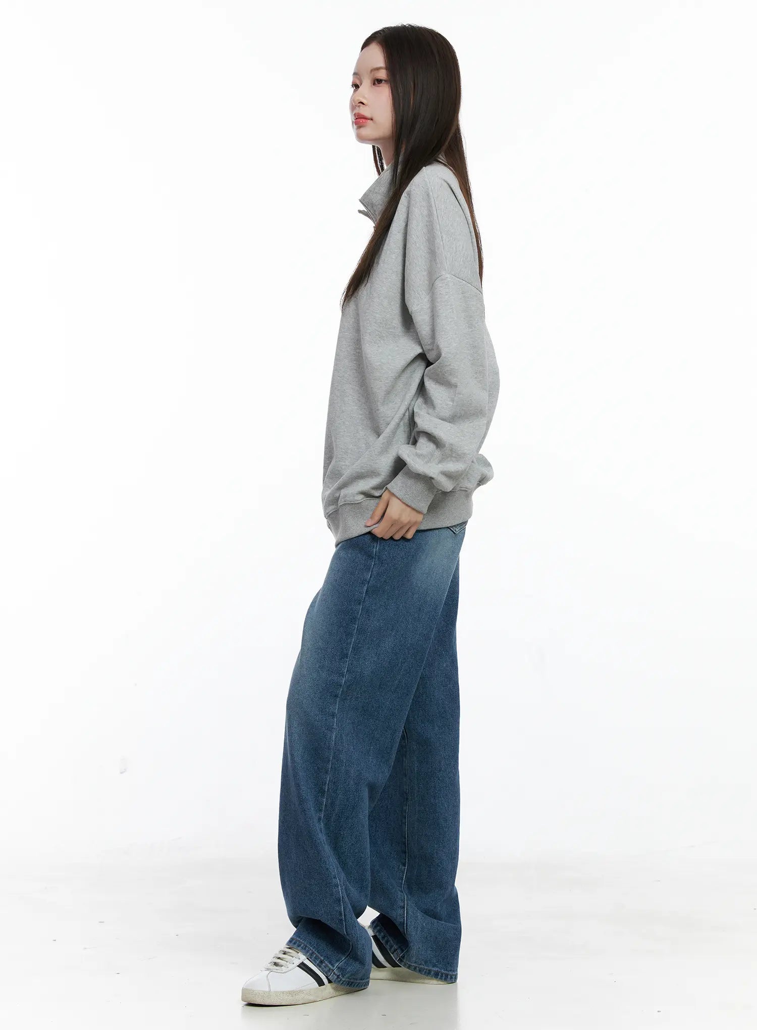 Oversized Half-Zip Pullover CO506