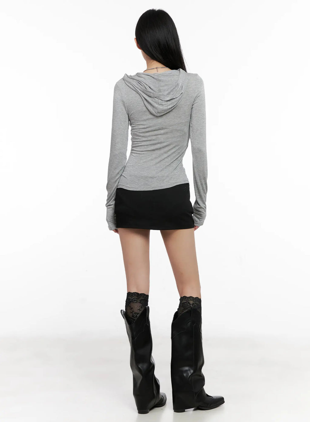 Slim Fit Button Up Hoodie CG526