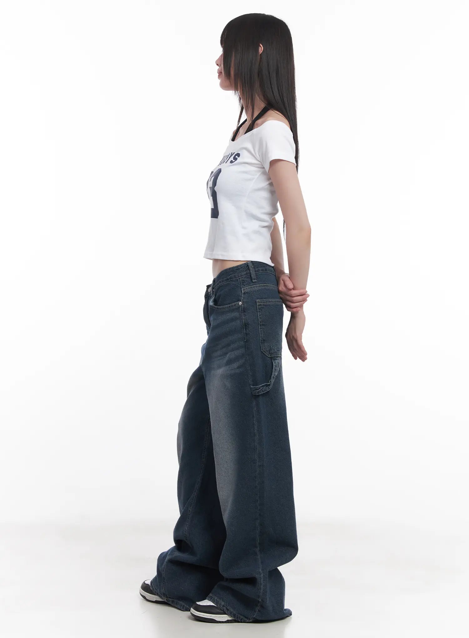 Cowboys Off-Shoulder Crop Tee CU518