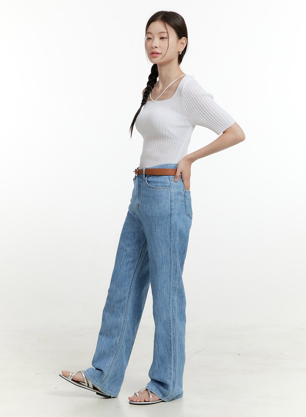 Loose Fit Straight Jeans OL424