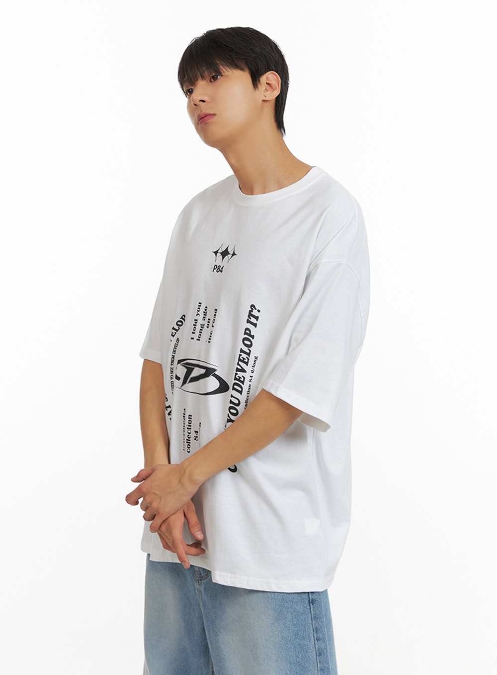 Men's Cozy Cotton Graphic T-Shirt IU419