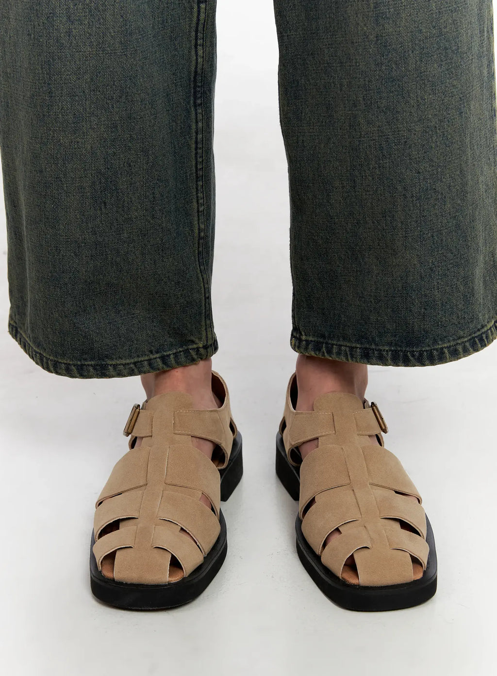 Men's Buckle Strap Sandals IG508