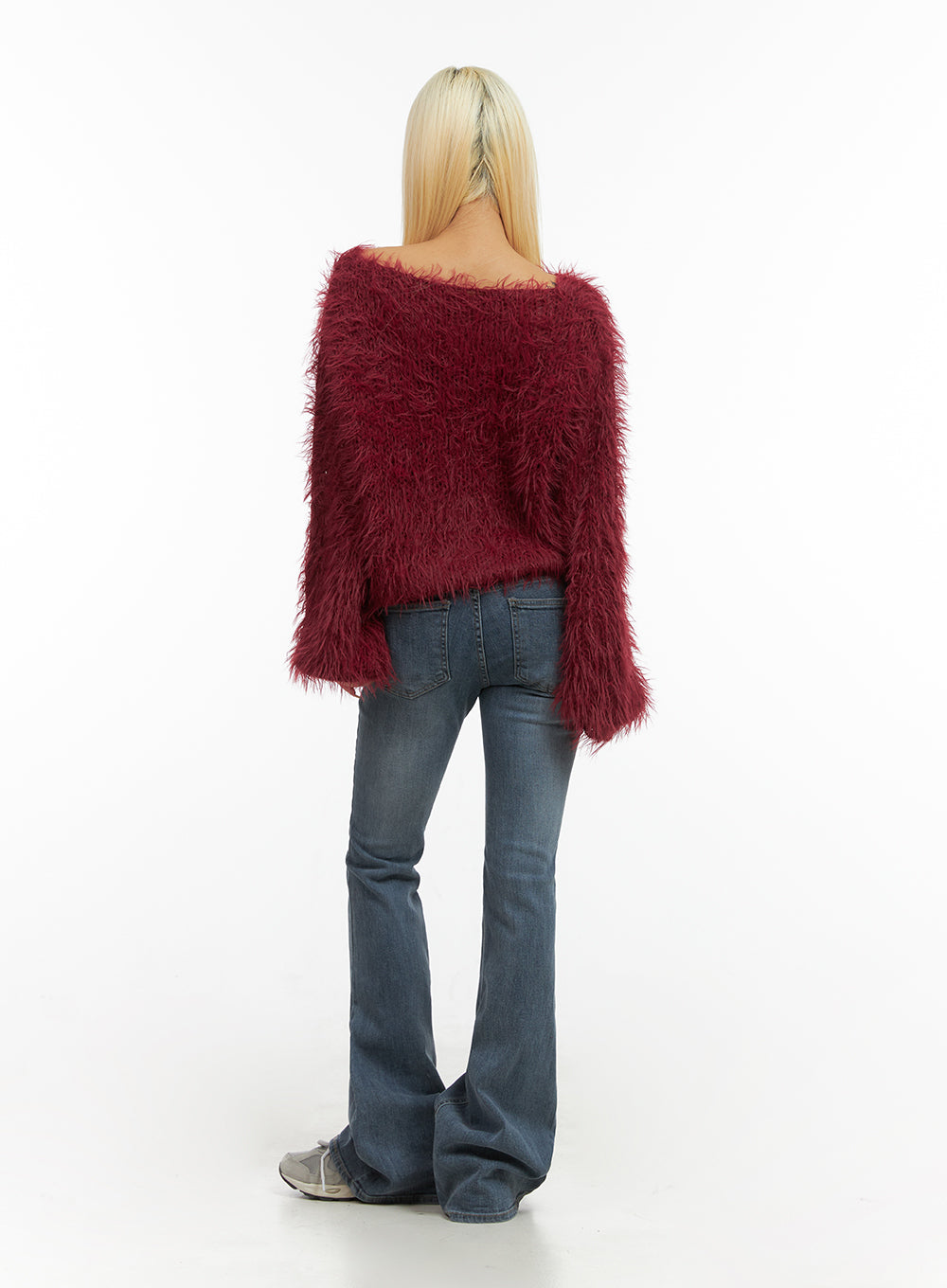 Liv Washed Denim Low Waist Bootcut Jeans CO414