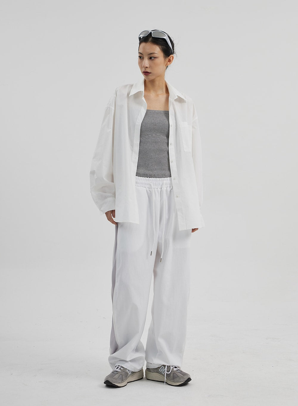 Drawstring Baggy Track Pants CF308