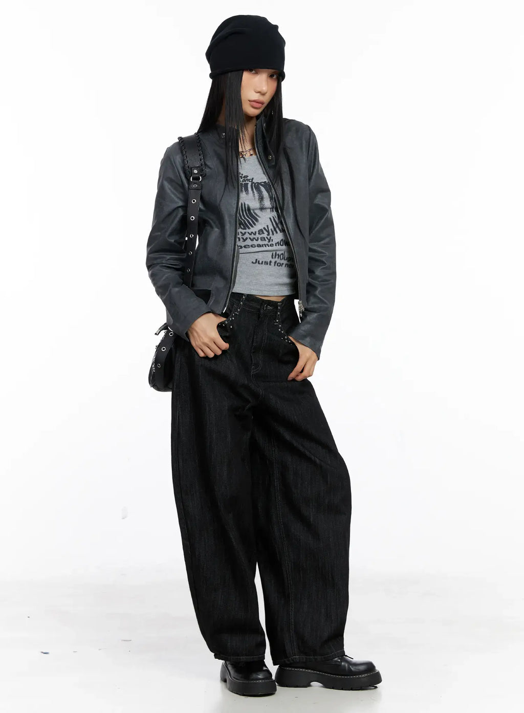 Miles Rhinestone Barrel Jeans CS509