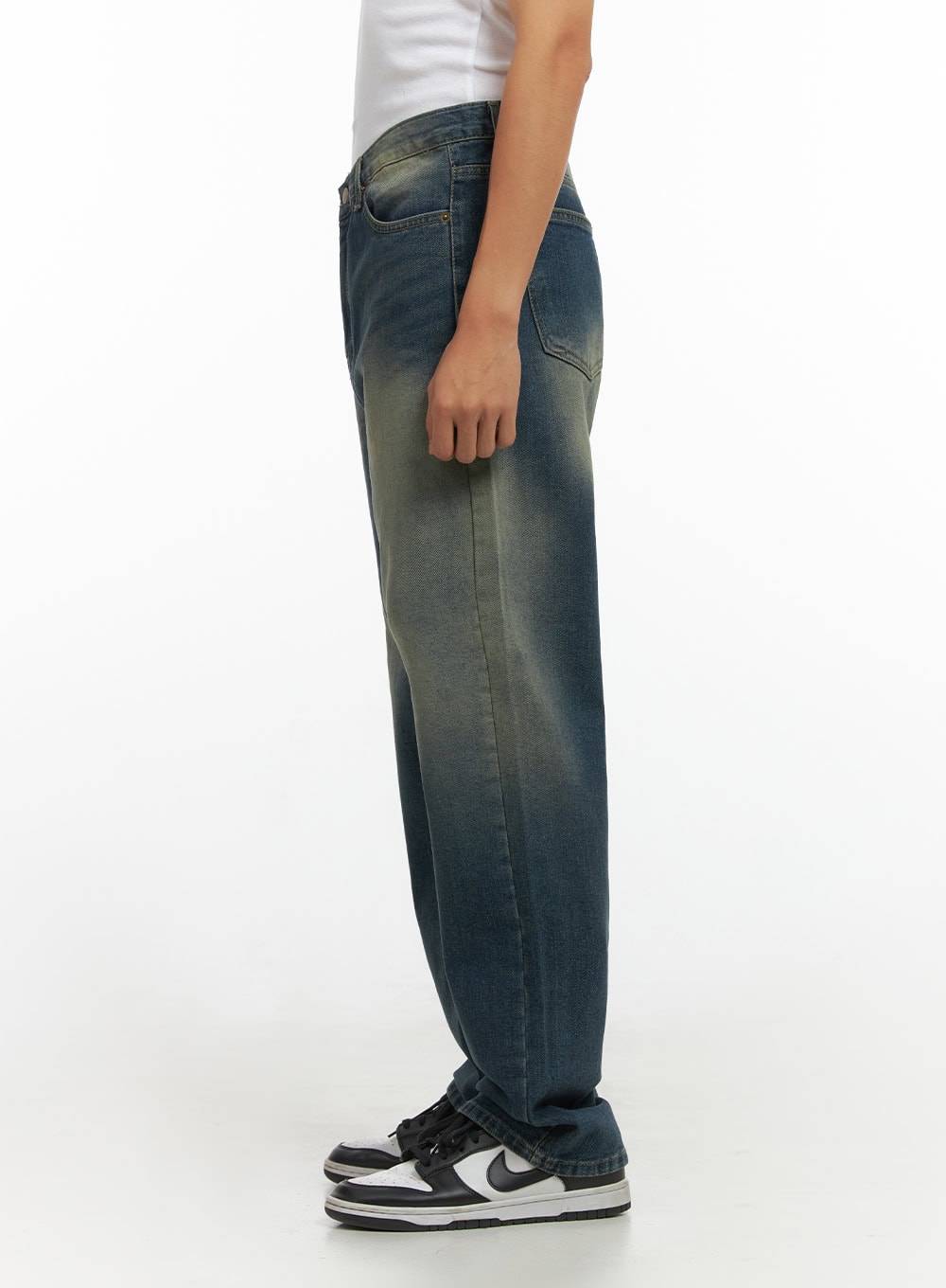 Men's Wide Leg Denim Jeans IO420