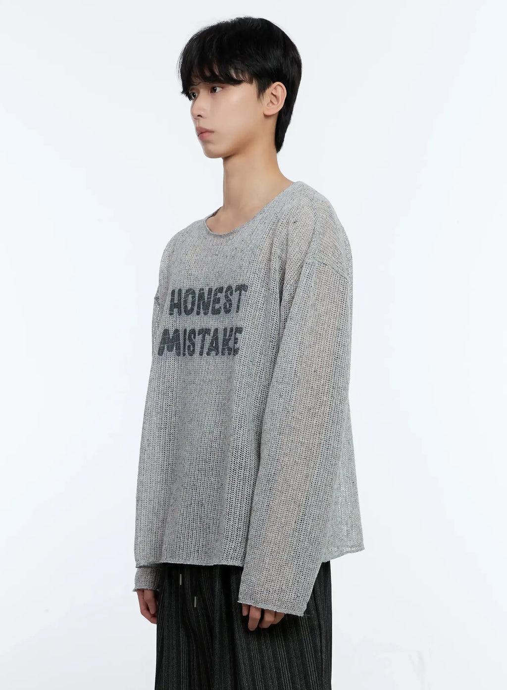 Men's Mesh Long Sleeve Graphic Top IG501