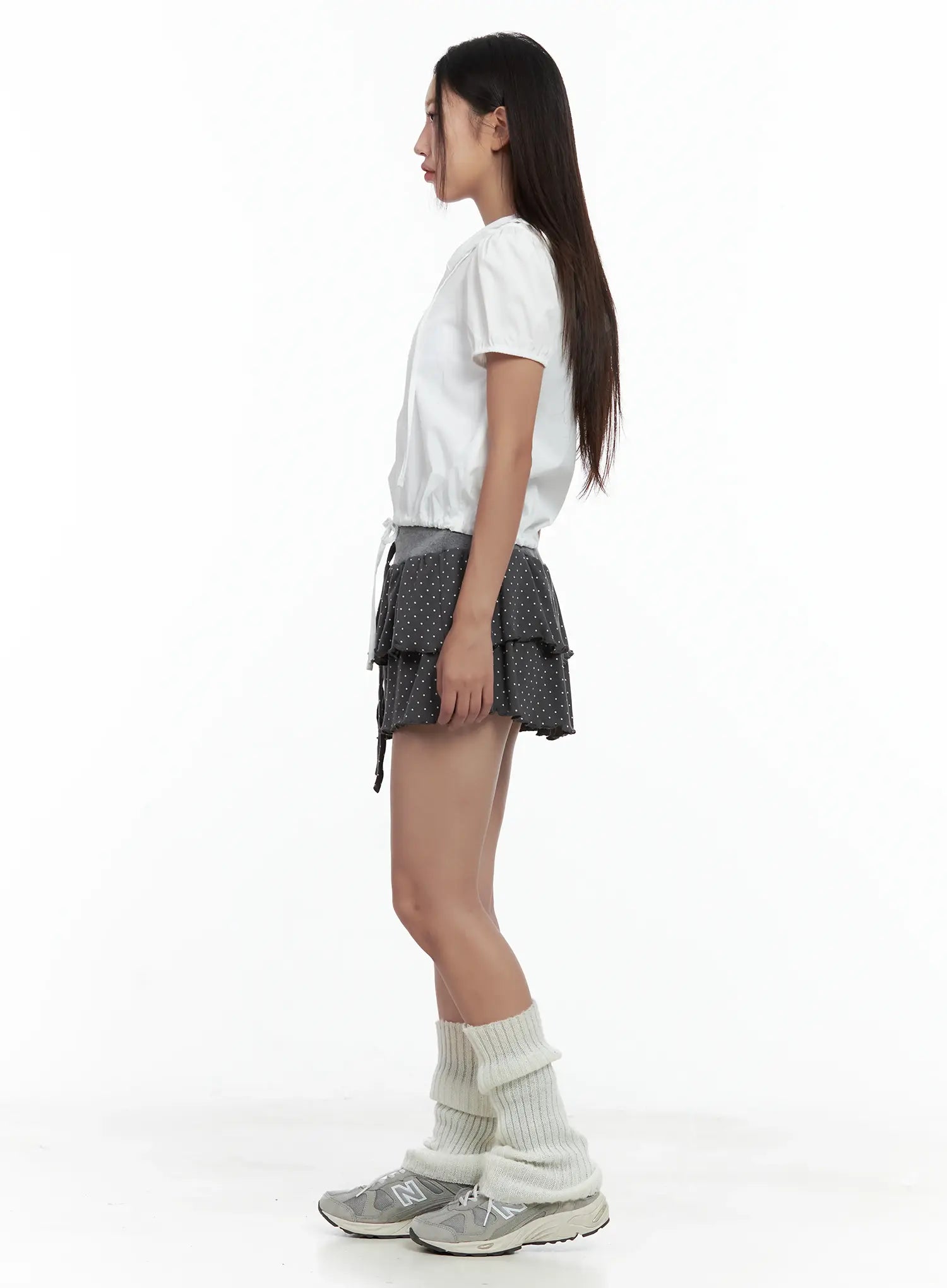 Casual Shirred Puff-Sleeve Jacket CL509