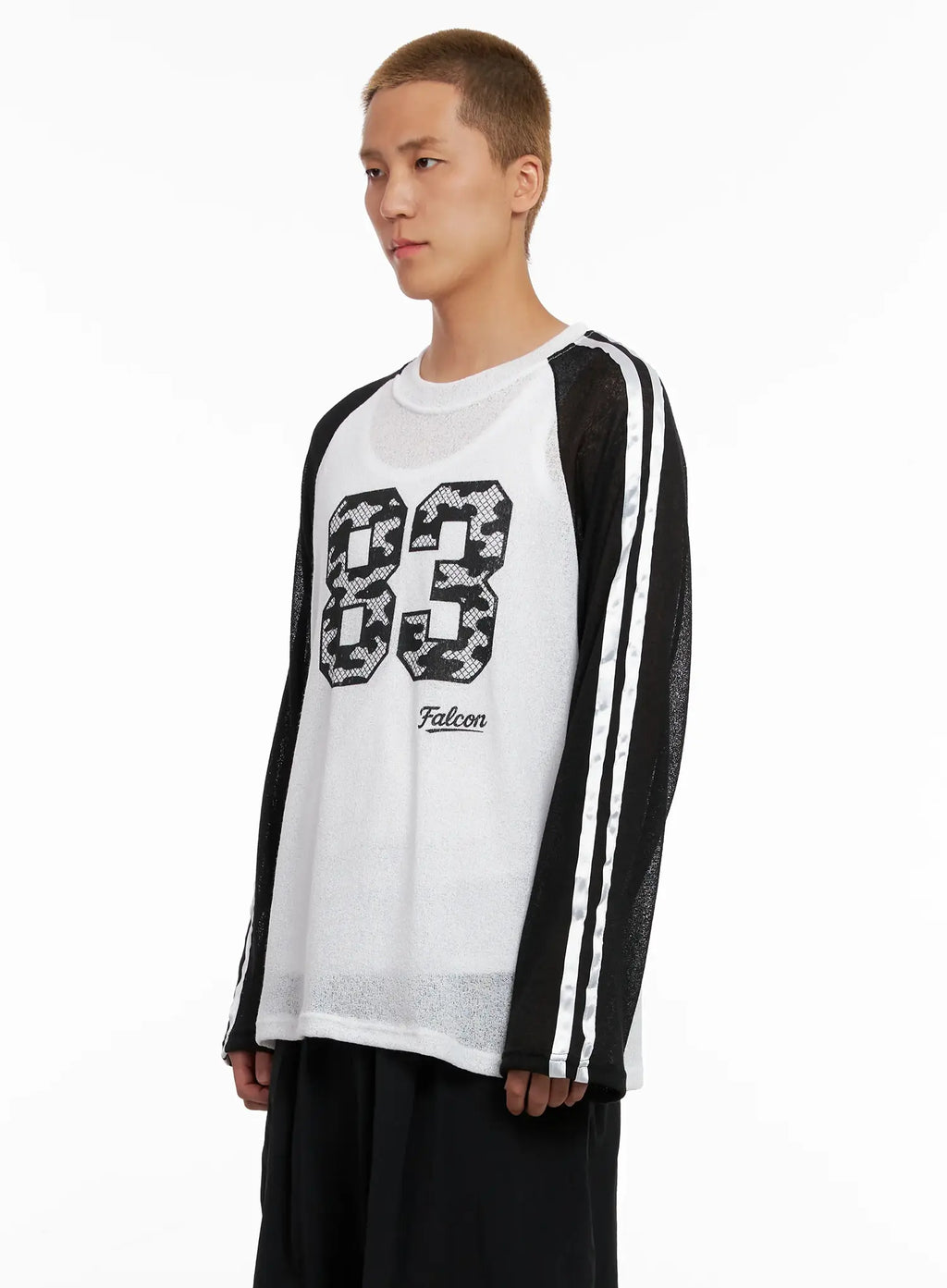 Men's Graphic Mesh Long-Sleeve Tee IL521