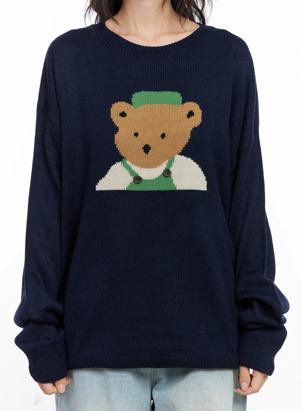 Teddy Graphic U-Neck Sweater CO508