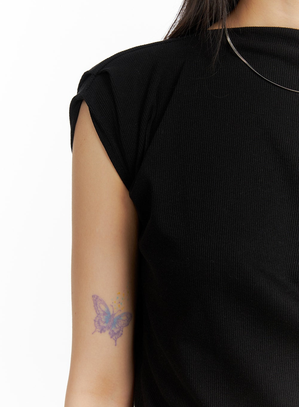 Shirred One-Shoulder Top CA419