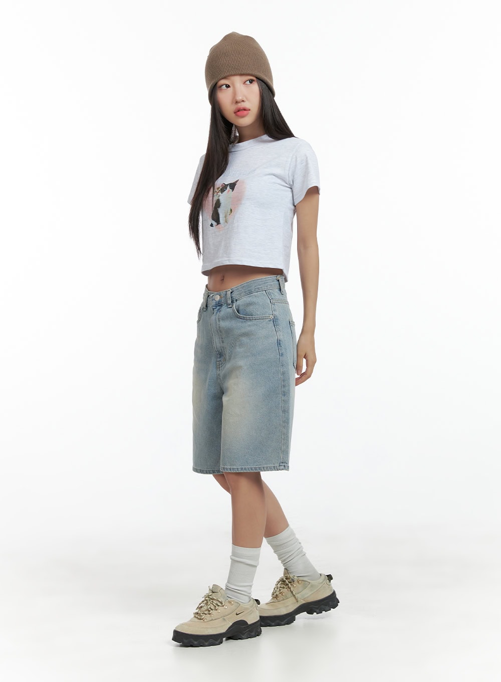 Light Washed Jorts CL417