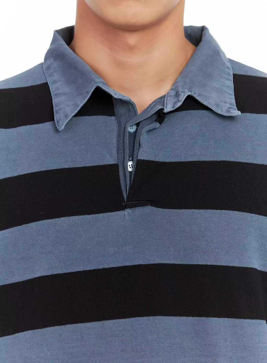 Men's Striped Polo Shirt IL516