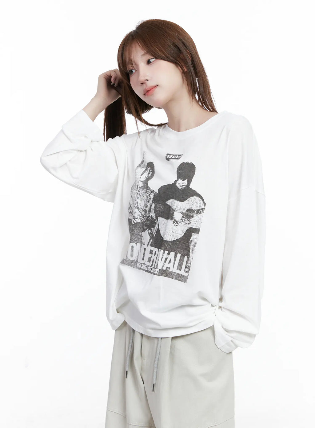 Retro Wonder Print Loose Fit Tee CG529