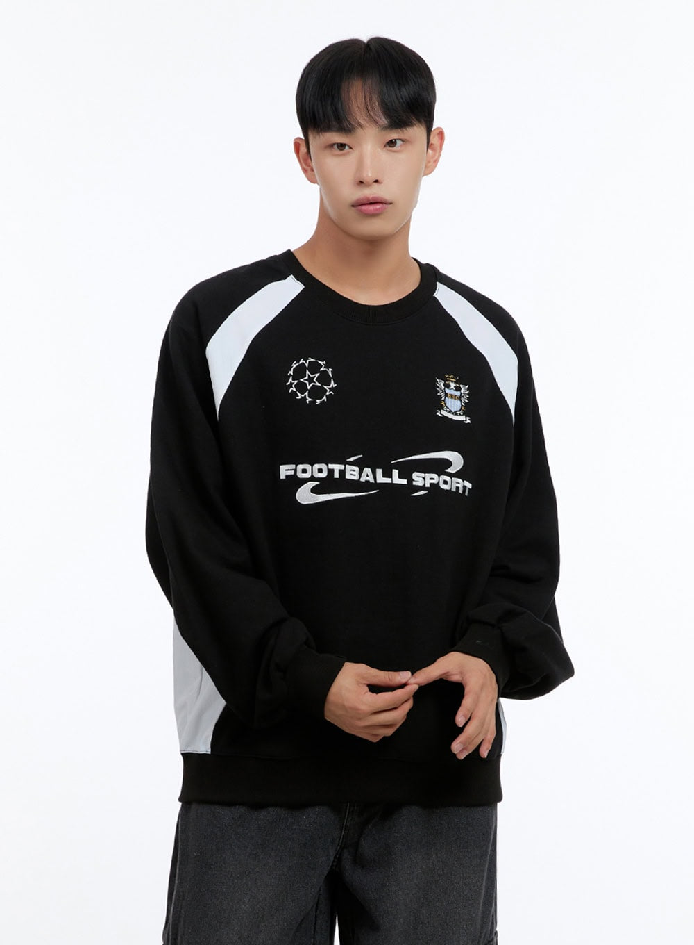 Men's Graphic Raglan Sweatshirt IS413