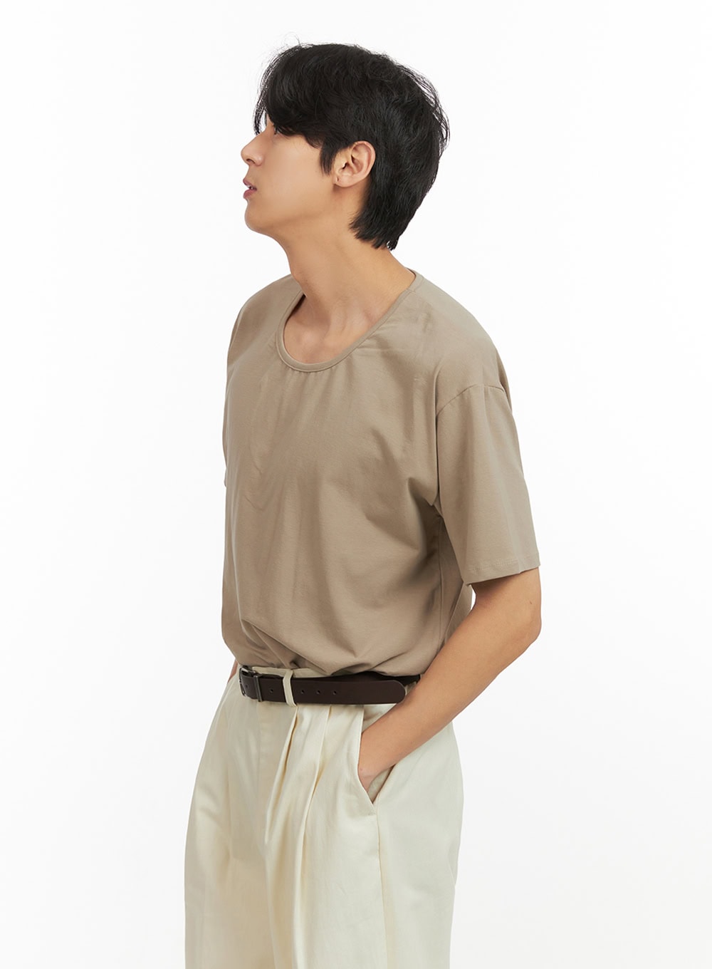 Men's Round Neck T-Shirt IY431