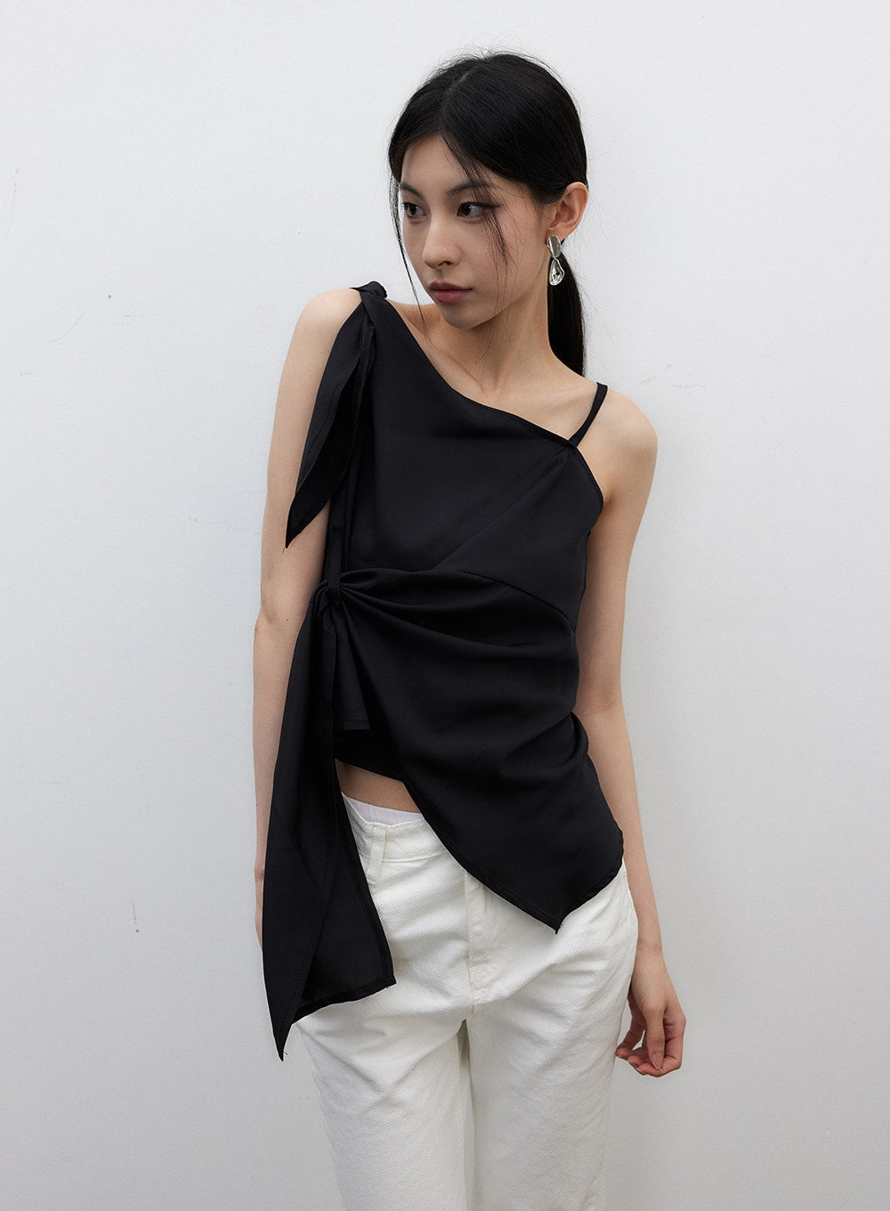 Unbalanced Wrapped Blouse IY326