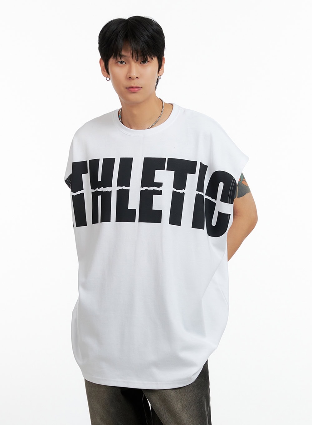 Men's Oversize Sleeveless T-Shirt IG402