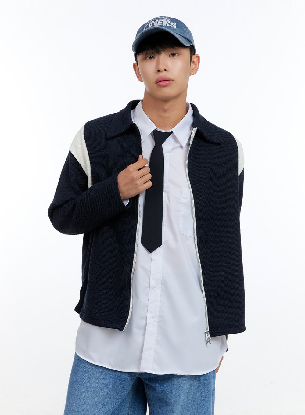 Men's Knit Zip-Up Jacket IG416