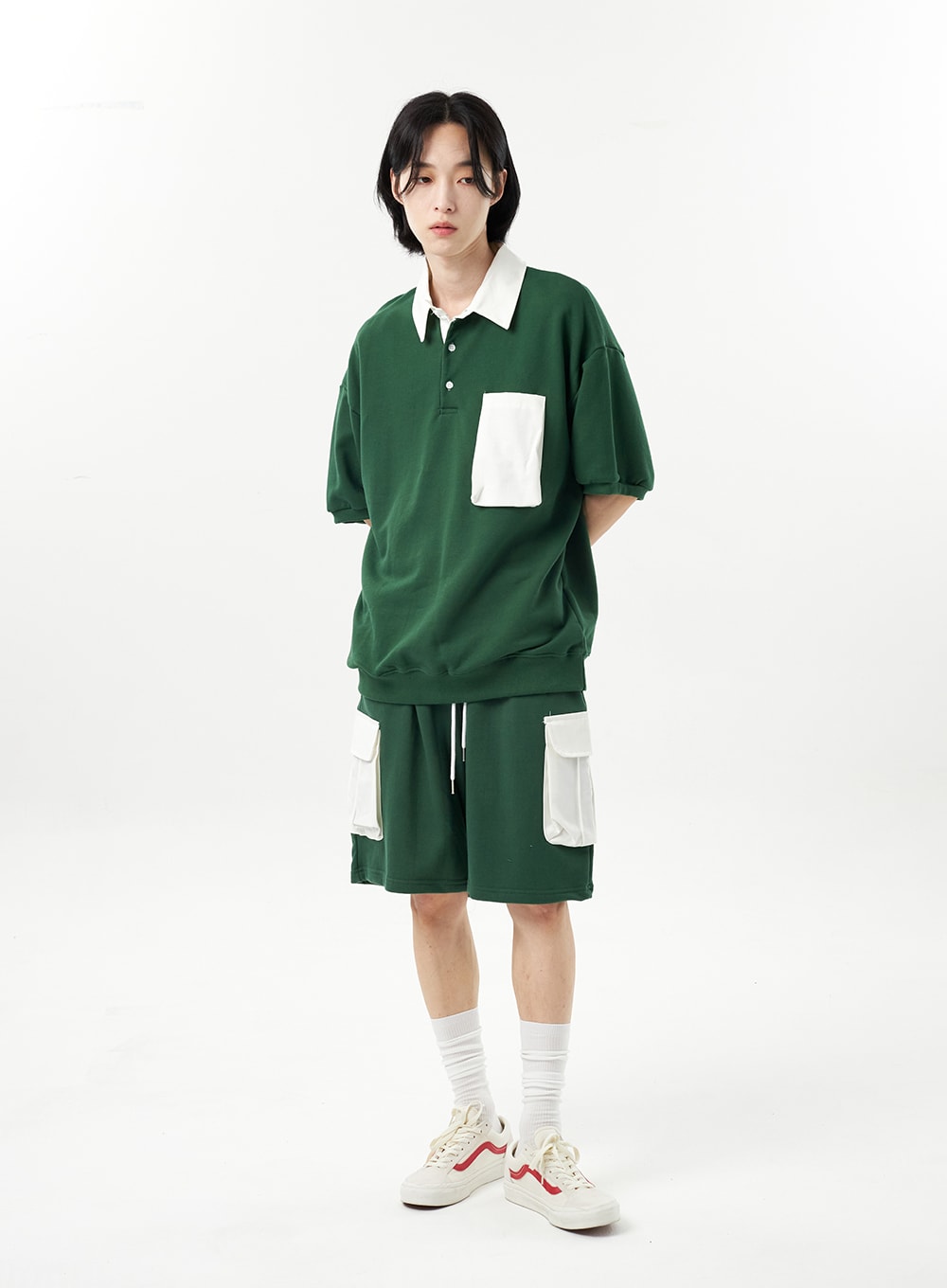 Two Color Polo Tee Unisex CU315