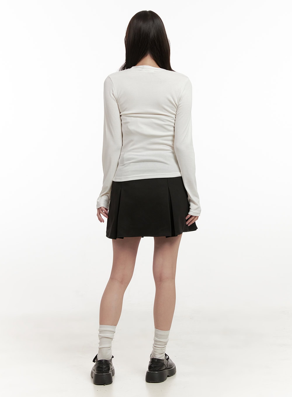 Classic Round Neck Long Sleeve Top ON429