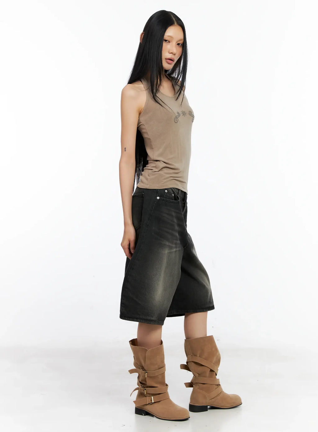 Stud Halter Tank Top CL529