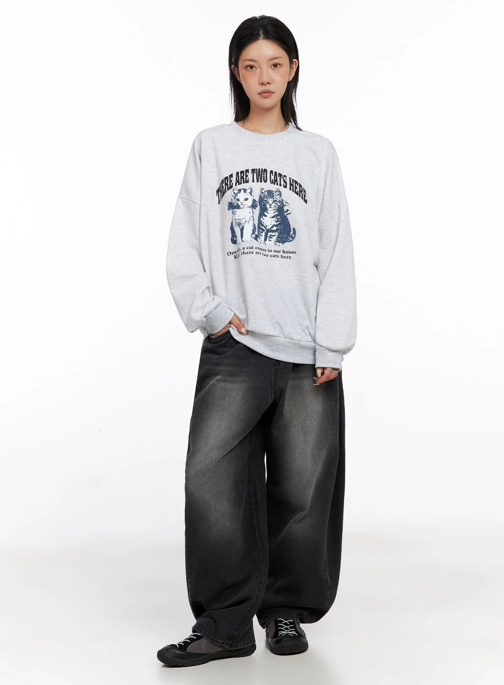 Ayra Dark Washed Baggy Jeans IS508