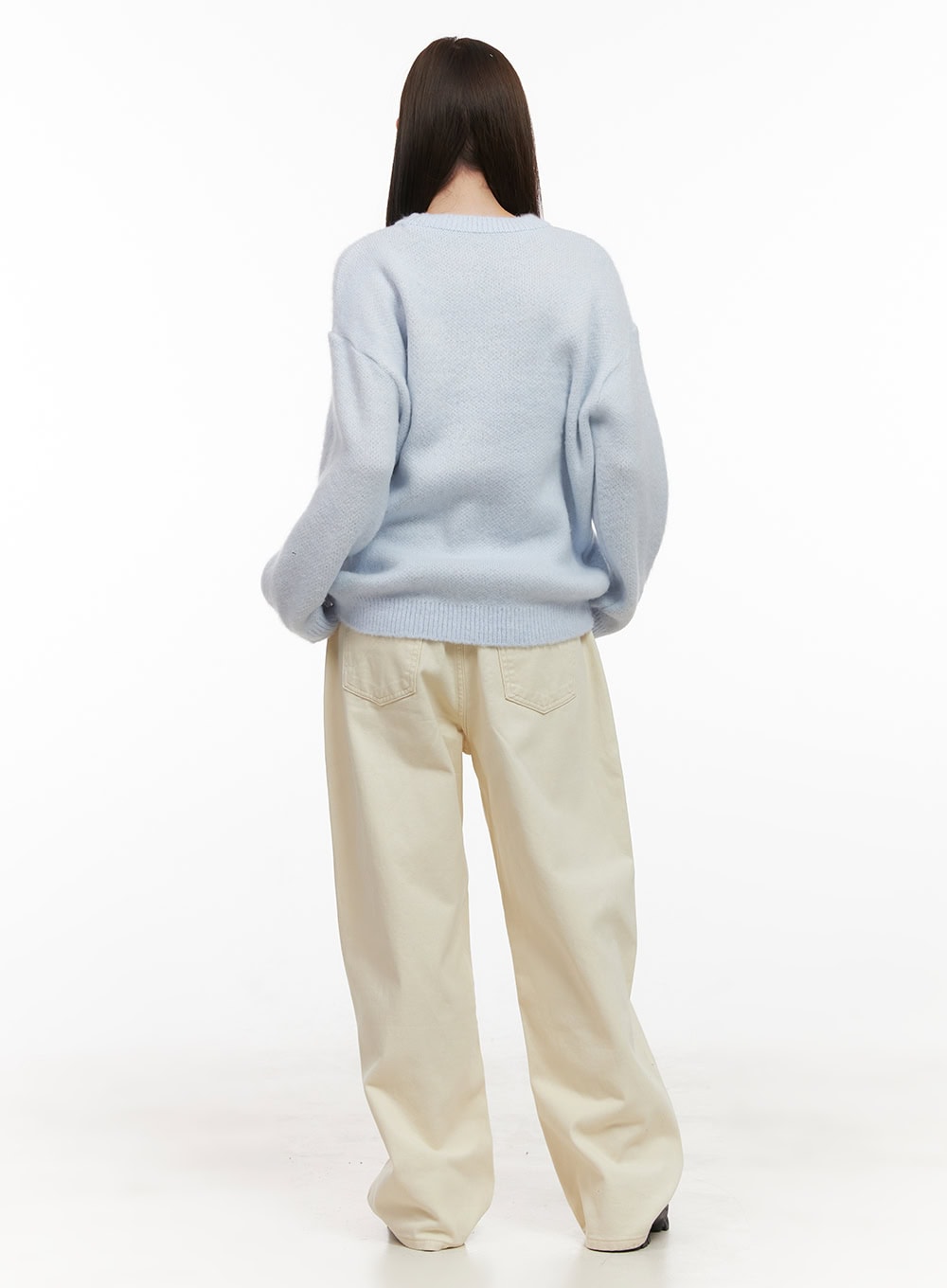 Loose-Fit Graphic Lettering Sweater OD412