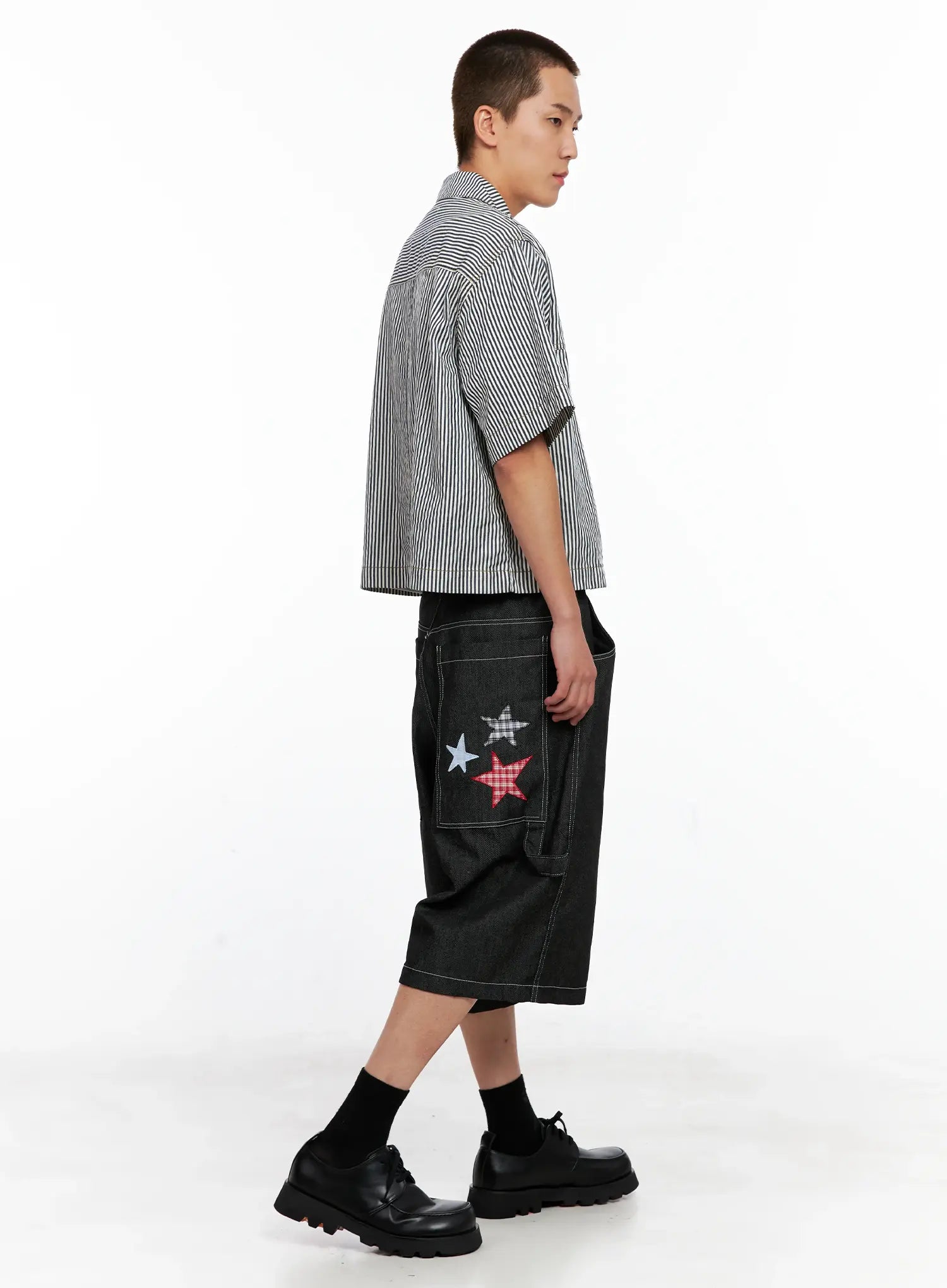Men's Star Patch Jorts IG508