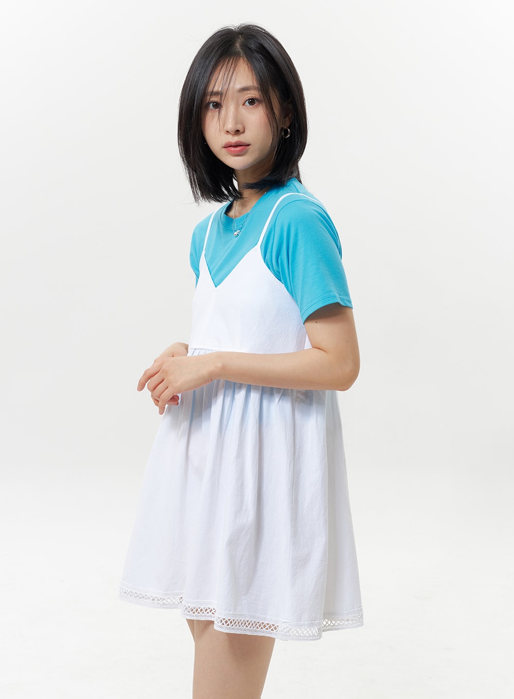 Cropped Color Tee OY330