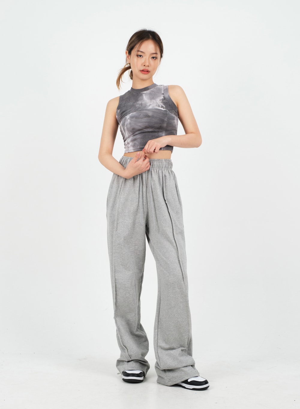 Drawstring Hem Sweat Pants CM9