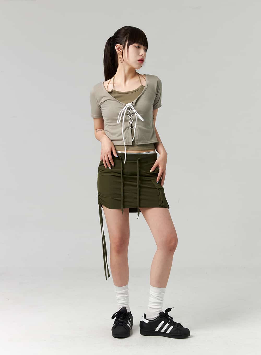 Pocket Mini Sweat Skirt CL324