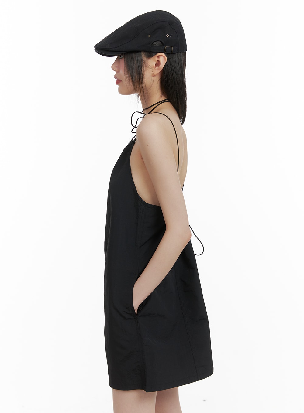 Shirred Sleeveless Mini Dress CA422