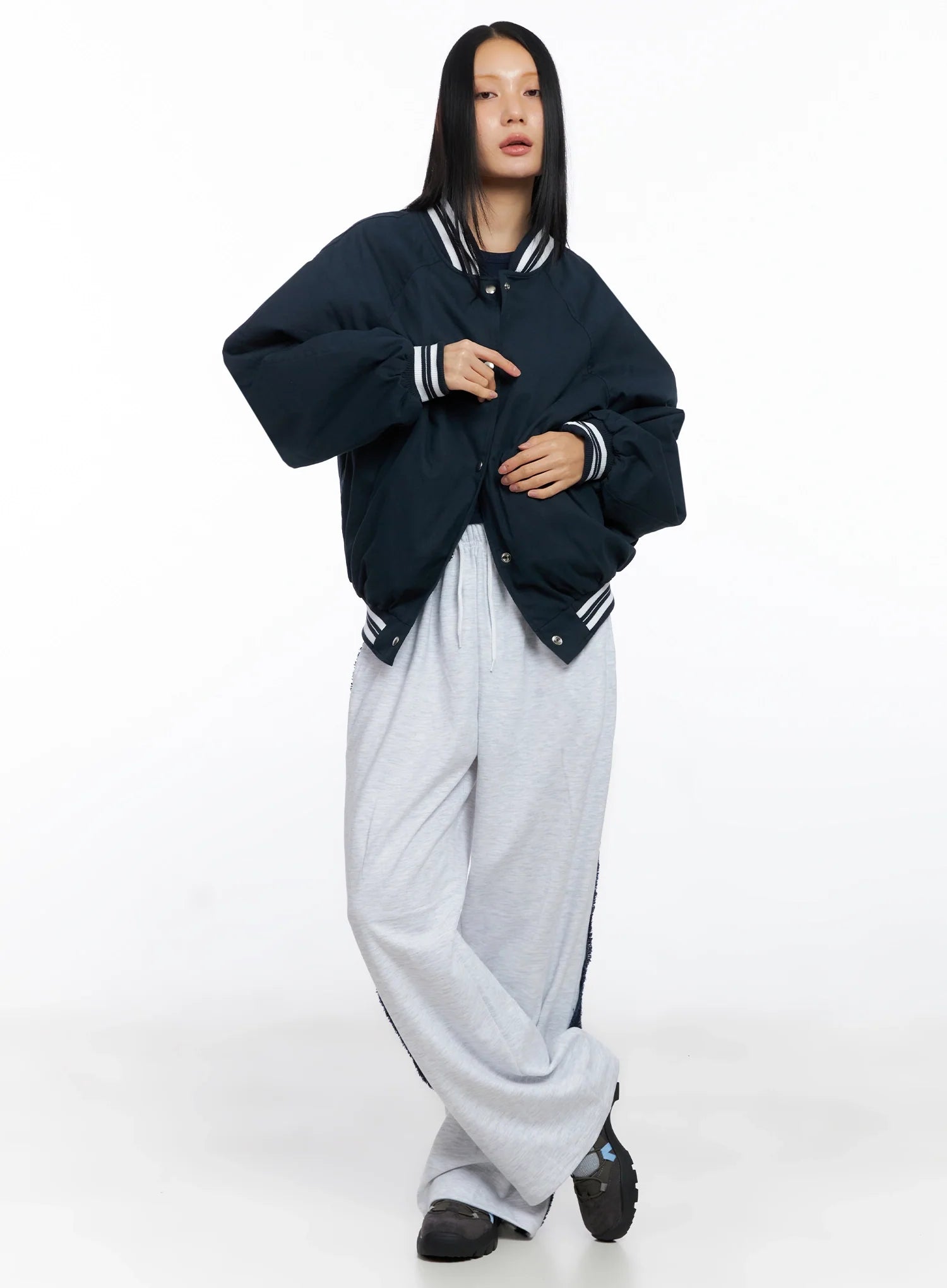 Oversized Varsity Bomber Jacket CO517