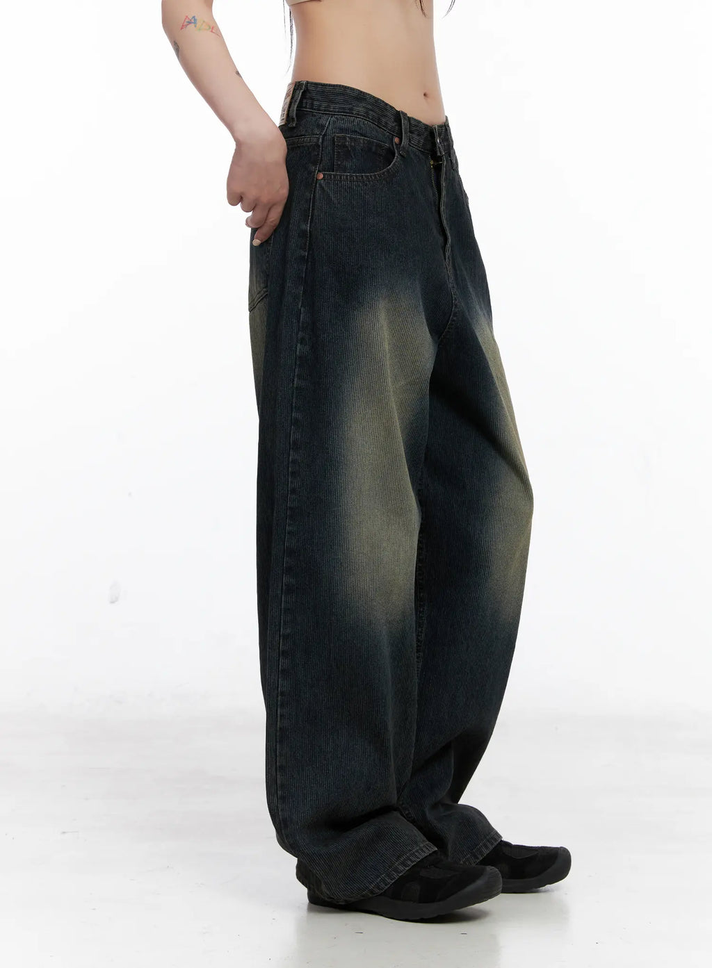 London Faded Baggy Jeans CS510