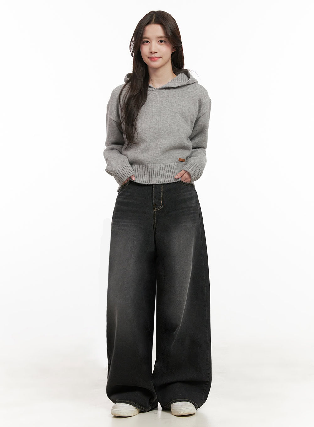 Christina Washed Baggy Jeans IJ510