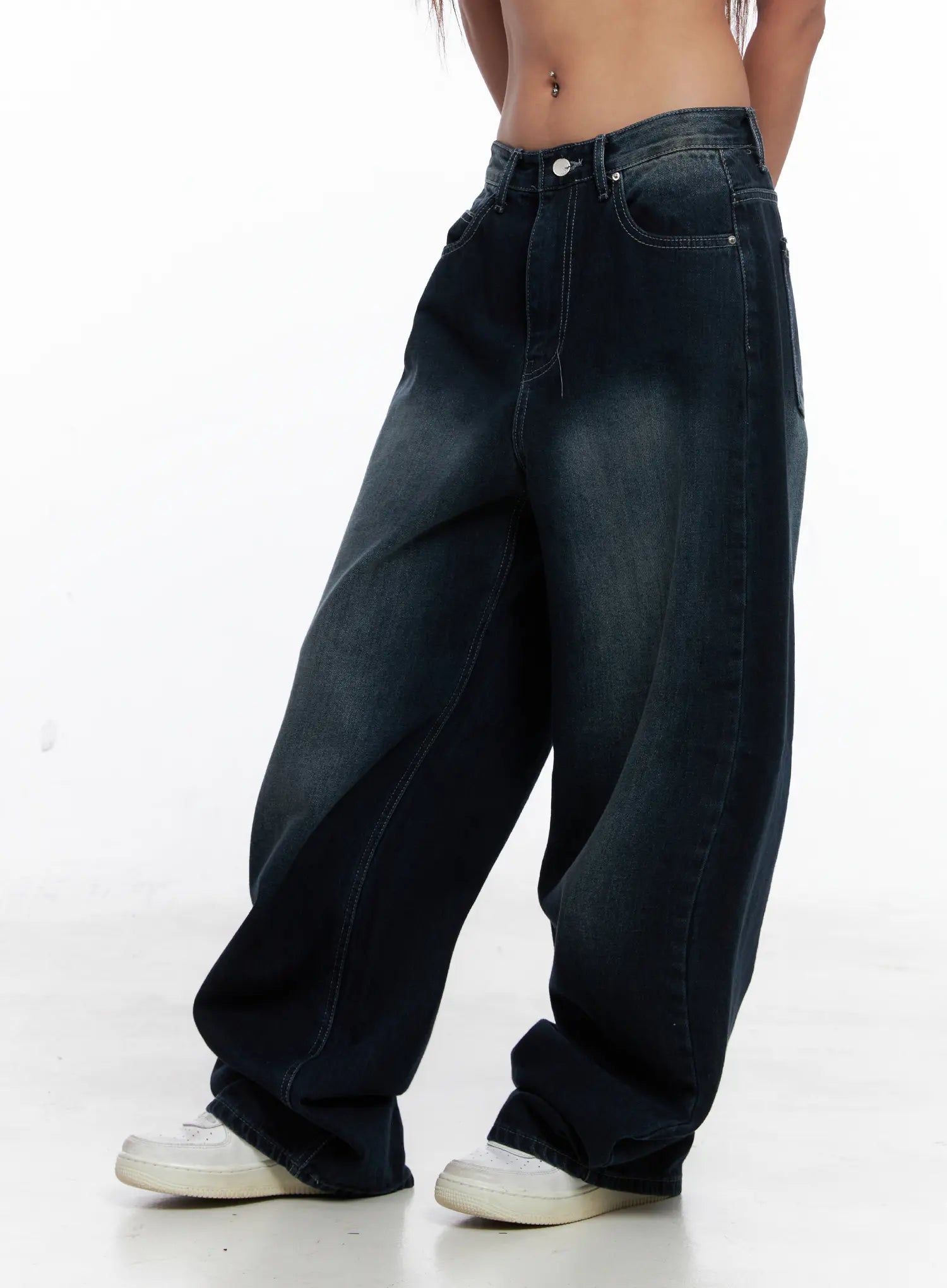 RM Washed Wide Leg Jeans CS522