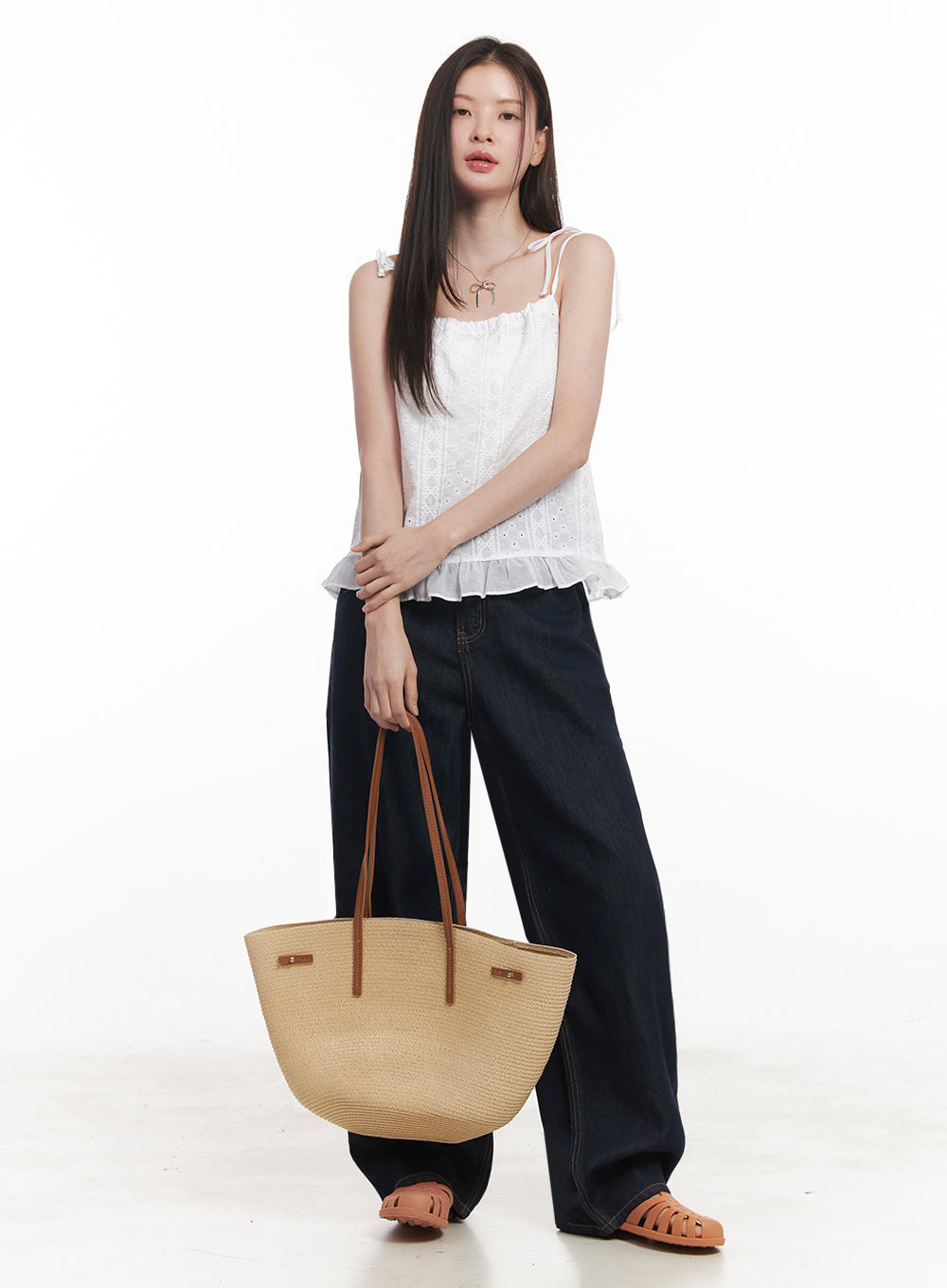 Rattan Tote Shoulder Bag IY509