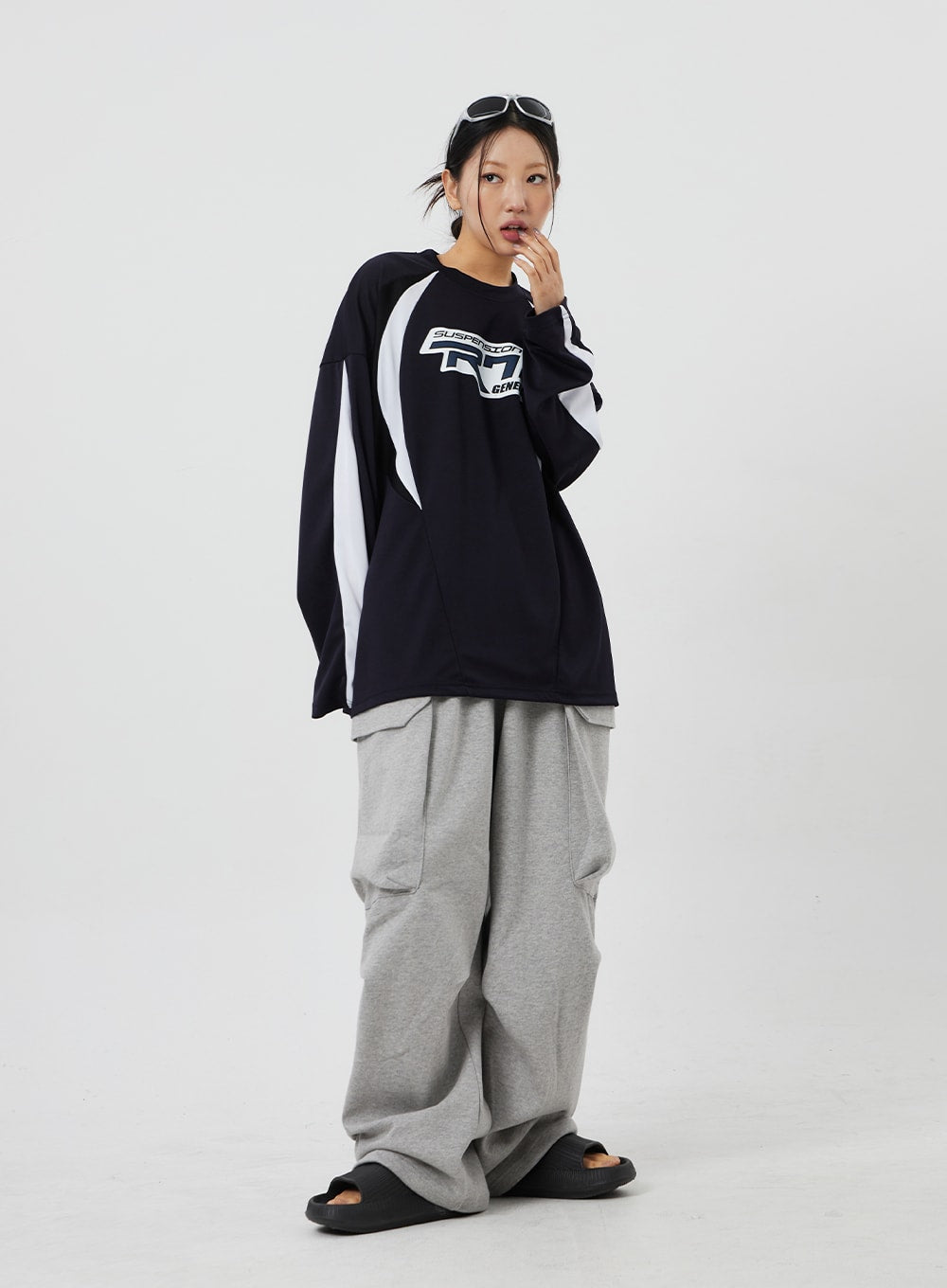 Baggy Cargo Track Pants Unisex CF327