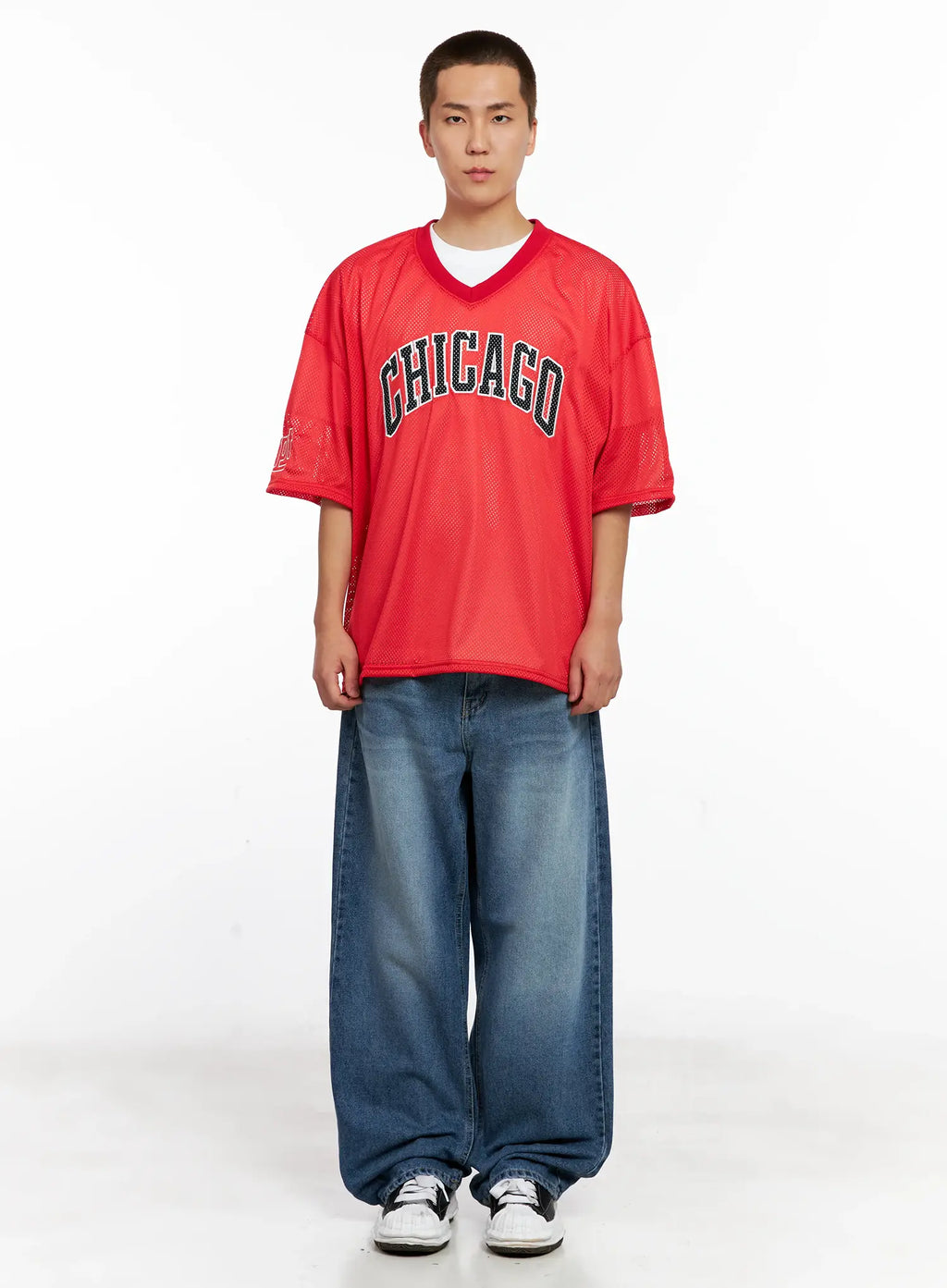 Men's Chicago Mesh V-Neck Jersey Tee IG511